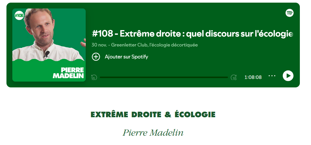 Extrême-droite : quel discours sur l’écologie ? Greenletter Club
